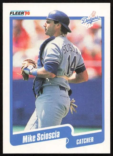 1990 Fleer Mike Scioscia #407