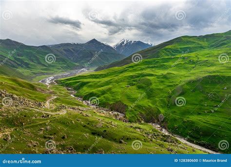 Azerbaijan Mountains with Snow Stock Photo - Image of background, hill ...