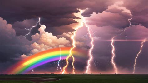 Rainbow And Lightning -1- by HowellJenkinsSama on DeviantArt