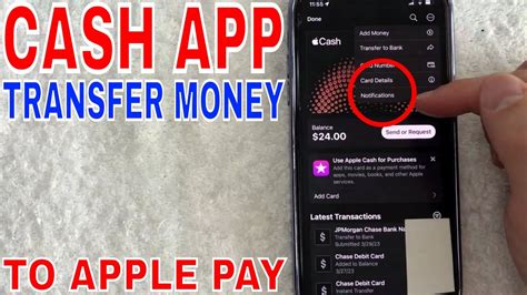 How To Transfer Money From Cash App To Apple Pay Youtube