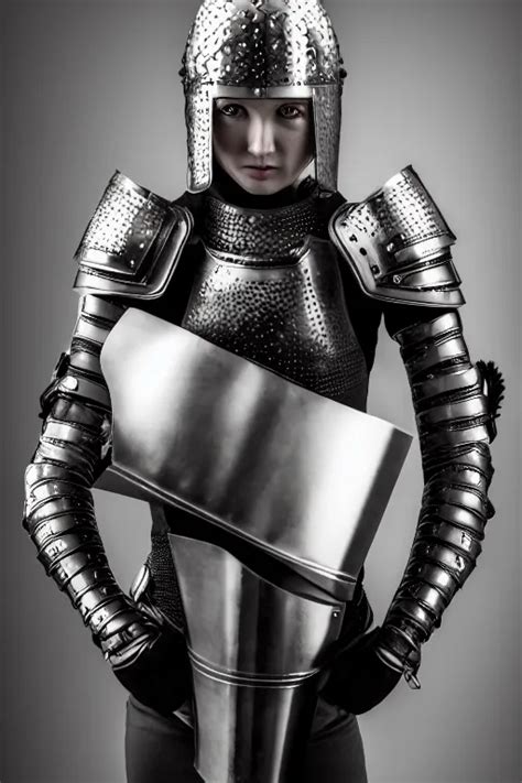 female medieval warrior in light armor, by louis | Stable Diffusion ...