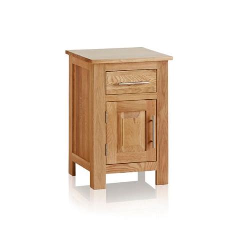 Alto Natural Solid Oak Bedside Table Bedroom Furniture