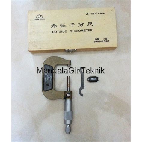 Jual Outside Micrometer Mikrometer X Mm Tricle Brand