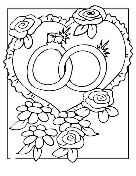 Coloring Pages Of Wedding