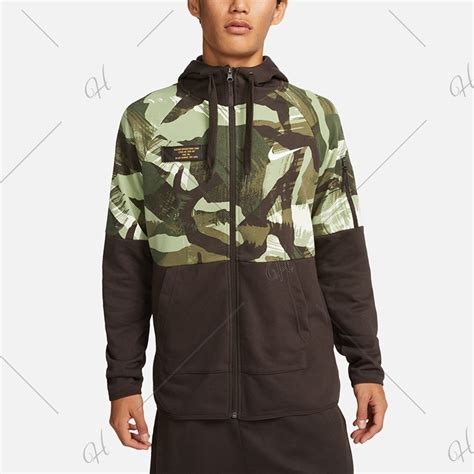 Nike 耐吉 外套 連帽外套 運動 男款 綠 Dq4791 220 As M Nk Df Flc Hd Fz Camo 3s2727