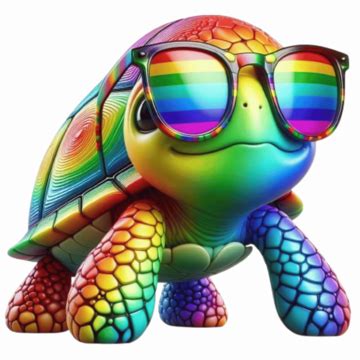 A Turtle Wearing Glasses Png Vector Psd And Clipart With Transparent