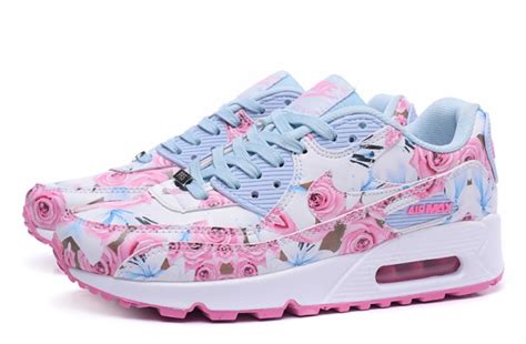 Nike Air Max 90 Floral Flower Pastelowe Błękit Róż W Sportowe Szafapl