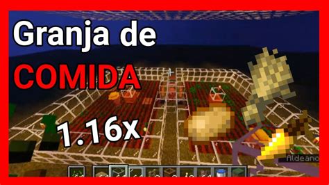 Minecraft Granja De Comida Autom Tica Zanahorias Patatas Trigo