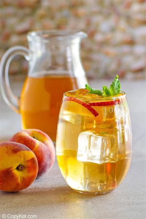 Refreshing Olive Garden Peach Iced Tea Copykat Recipes