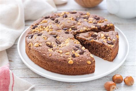 Torta Alle Nocciole E Cioccolato Dolce Goloso Senza Burro