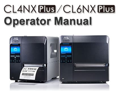 CL4NX Plus/CL6NX Plus Operator Manual