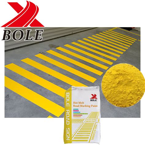 Colorful Hot Applied Thermoplastic Road Markings With Glass Bead