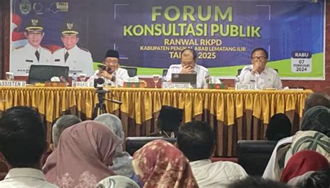 Forum Konsultasi Publik Ranwal PALI 2025 Sejumlah Isu Strategis