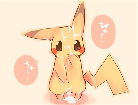 Rule 34 After Sex Color Cum Female Female Only Front View Nintendo Nude Open Eyes Pikachu