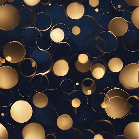 Premium Photo Abstract Bokeh Background Golden Bokeh Circles On Dark