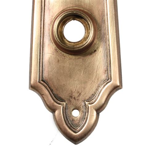 Elegant Antique Brass Exterior Door Hardware Set Design By Yale C 1905 Ndks209 Rw For Sale