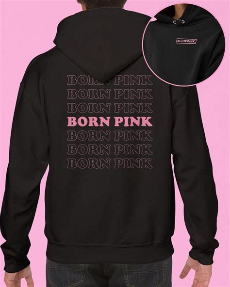 Black BLACKPINK Born pink Unisex hoodie, blackpink gift, Kpop hoodie, BLACKPINK merch Unisex's ...