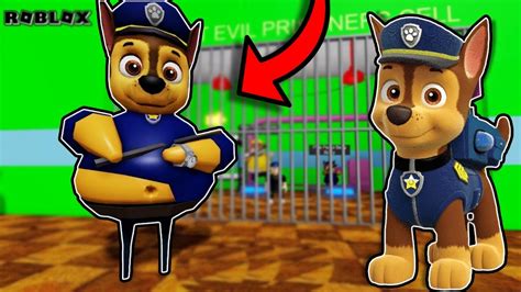 BARRY VIROU A PATRULHA CANINA NO ROBLOX PAW PATROL BARRY S PRISION