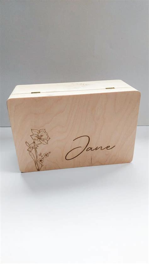 Houten Kist Herinneringskist Memorybox Met Gepersonaliseerde Gravure