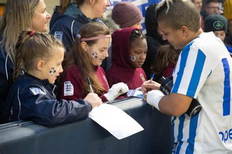 NWC U11 Coyotes Are Mascot At The FA Cup Game For Worcester City Woman