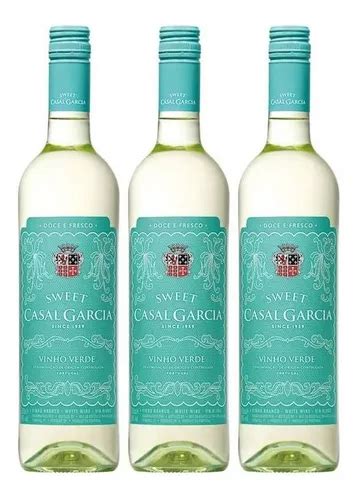 Vinho Casal Garcia Sweet Branco Suave 750ml 03 Unidades Frete grátis