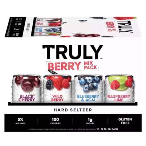 Truly Hard Seltzer Berry Mix Pack Cans Pack Of 12 Foodland