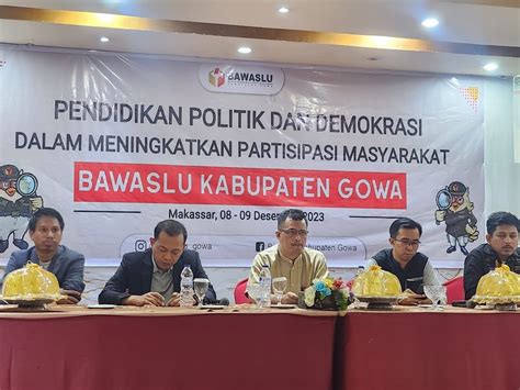 Bawaslu Gowa Dorong Partisipasi Difabel Di Pemilu Harian Fajar