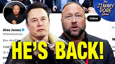 Elon Musk Reinstates Alex Jones On Twitter Youtube