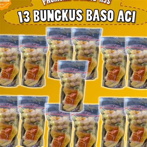 Jual TEBUS MURAH BASO ACI 13 BUNGKUS PAKET HEMAT BASO ACI INSTAN BAKSO