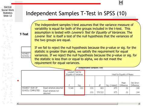 Ppt Independent Samples T Test Practice Problem A Powerpoint 16440