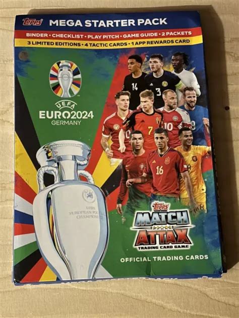 MATCH ATTAX EURO 2024 Sealed Mega Starter Pack Album Inc Packets