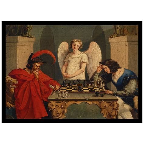 The Chess Players By Friedrich August Moritz Retzsch Print Faust And