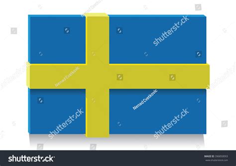 Sweden Flag Art Objectvector Illustration Stock Vector (Royalty Free ...