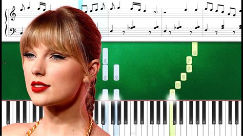 Taylor Swift Forever And Always Piano Version Piano Tutorial Sheets Youtube