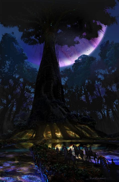 Hometree concept art by Ryan Church : Avatar