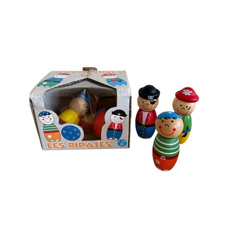 Ulysse Jeu De Quilles En Bois Pirates Beebs