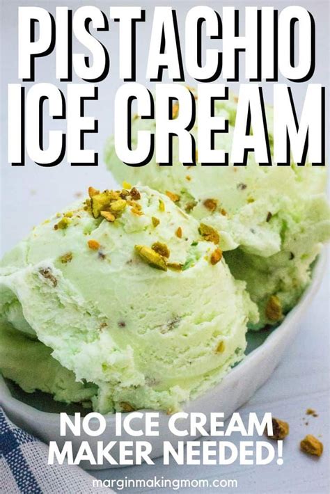 Youre Going To Love This Easy No Churn Homemade Pistachio Ice Cream Made With Sweetened