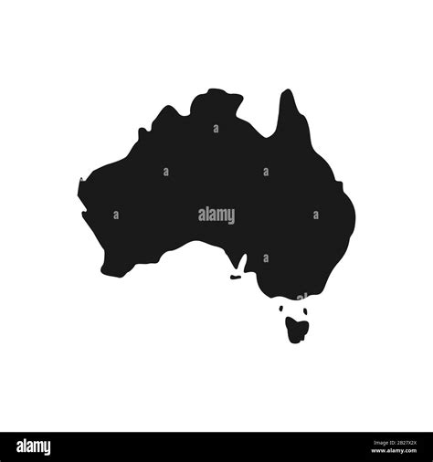 Mapa De Australia Vector Im Genes De Stock En Blanco Y Negro Alamy