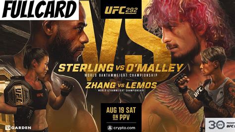 Ufc Sterling Vs O Malley Full Card Prediction And Breakdown Youtube