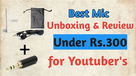 Best Budget Mic For Youtubers Youtube