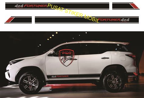 Stiker Fortuner Sticker Mobil Toyota Fortuner X List Body Samping