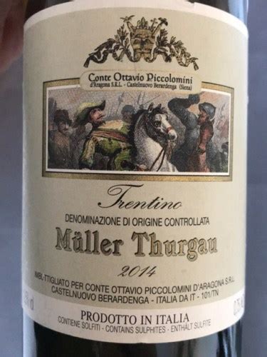 Conte Ottavio Piccolomini Müller Thurgau Vivino US