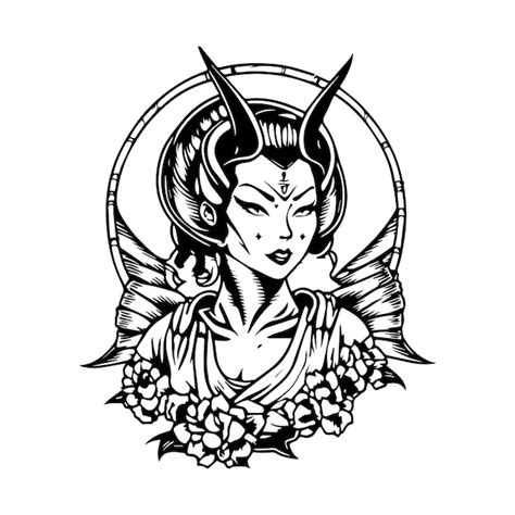 Illustration De Logo De Geisha Japonaise L Gante Et Intemporelle