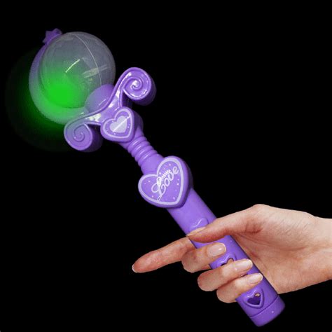 9 Light Up Spinning Princess Wand Purple GlowUniverse