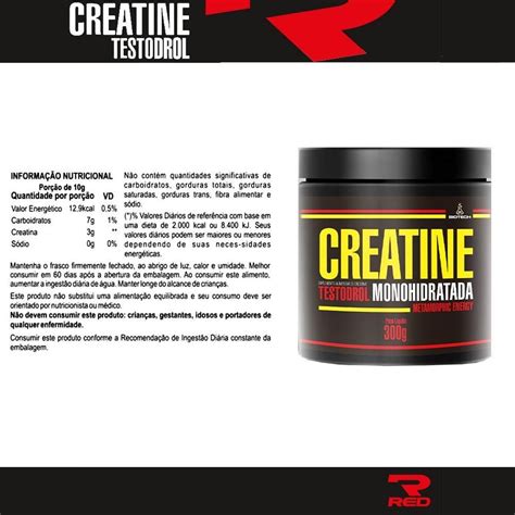 Kit Creatina 300g Testodrol Biotech Hipercalórico Massa Gainers