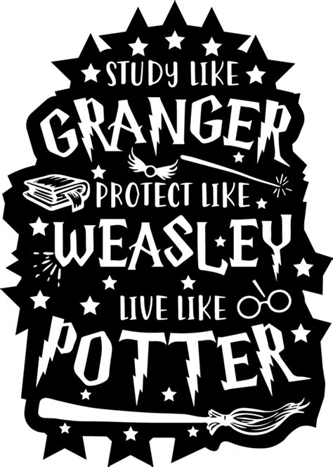 Harry Potter Svg And Png Files Quotes Fonts Rayufo Harry Potter Stickers Harry Potter