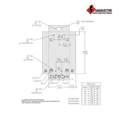 QO330L200GRB Centro De Carga QO MLO 240V 200A 3PH 30SP ABAELECTRIK S