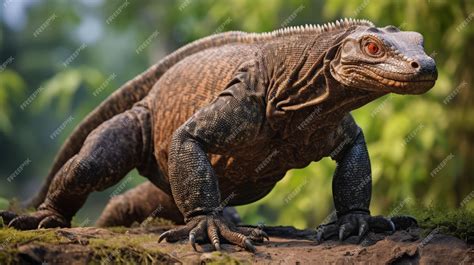 Premium AI Image | Komodo Dragon in Natural Habitat