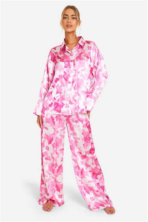 Satin Pyjamas Silky Pyjamas And Satin Pyjama Sets Boohoo Uk