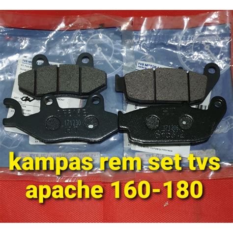 Jual Kampas Rem Tvs Apache Paket Depan Belakang Shopee